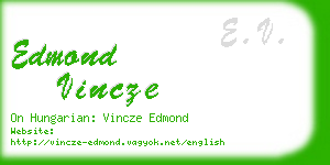 edmond vincze business card